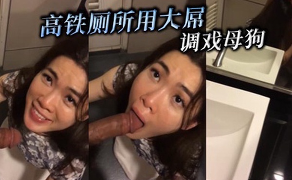 高铁厕所用大屌调戏母狗