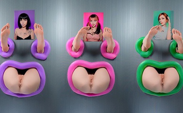 Gloryhole 隔墙操三个混蛋，操三个女孩 - pinkloving